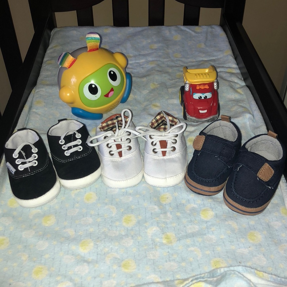 Bundle of casual  baby shoes for a little boy